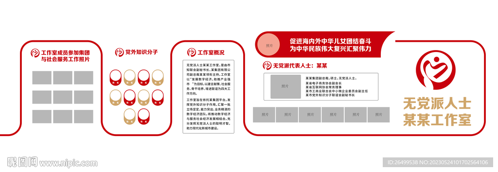 统战造型文化墙