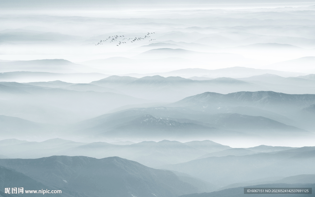 新中式水墨画背景墙