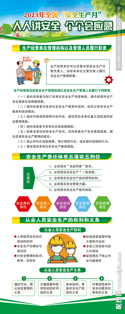 安全生产月展板