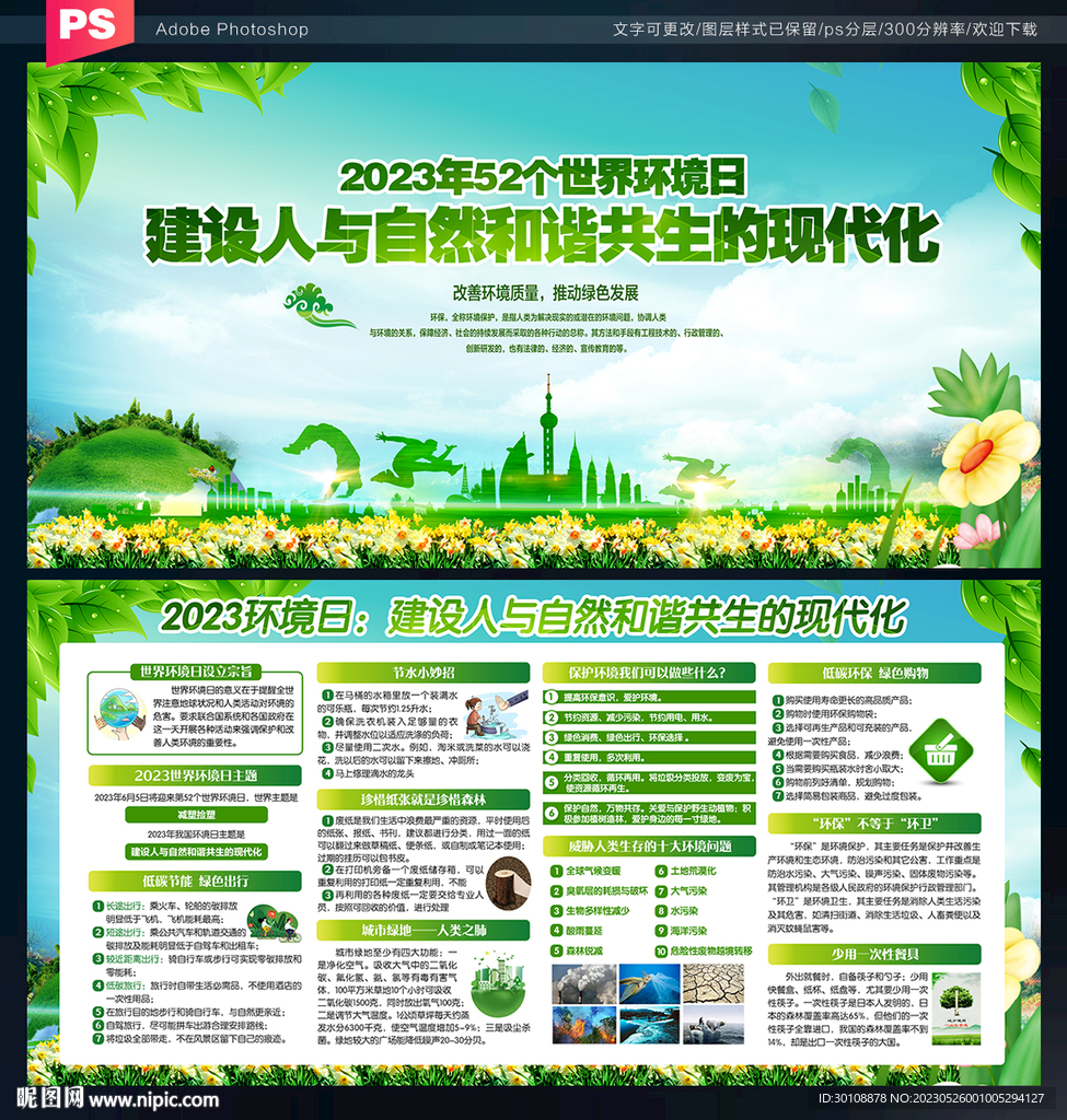 世界环境日宣传展板