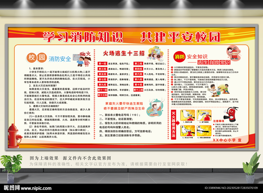 消防安全宣传栏