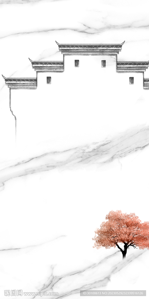 大气 高端山水玄关 TiF分层