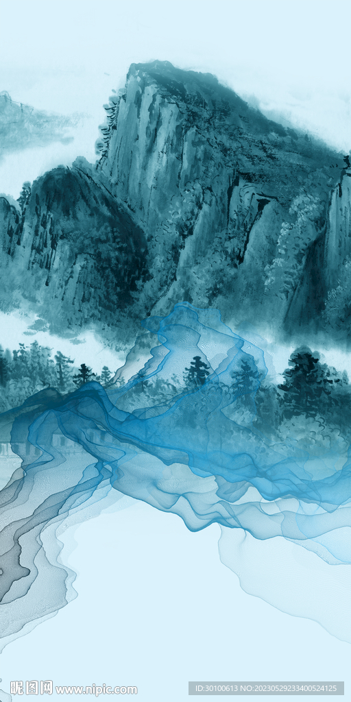 别墅 高端山水玄关 TiF分层