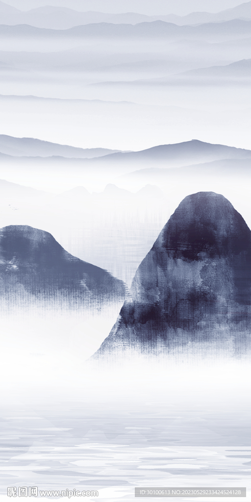 新品 高端山水玄关 TiF分层