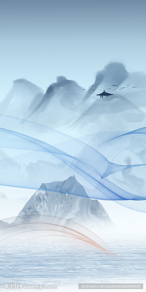 高档 意境中式玄关 tiF分层