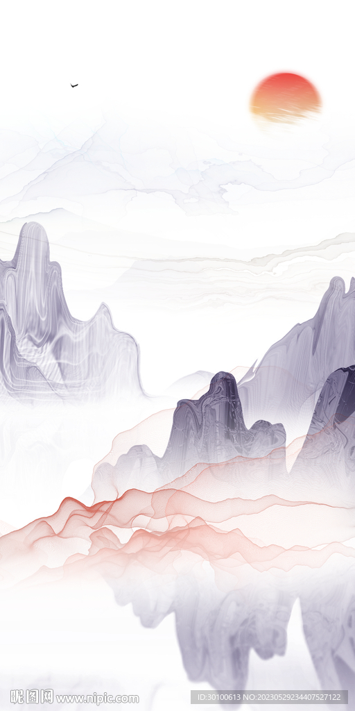 高清 意境中式玄关 tiF分层