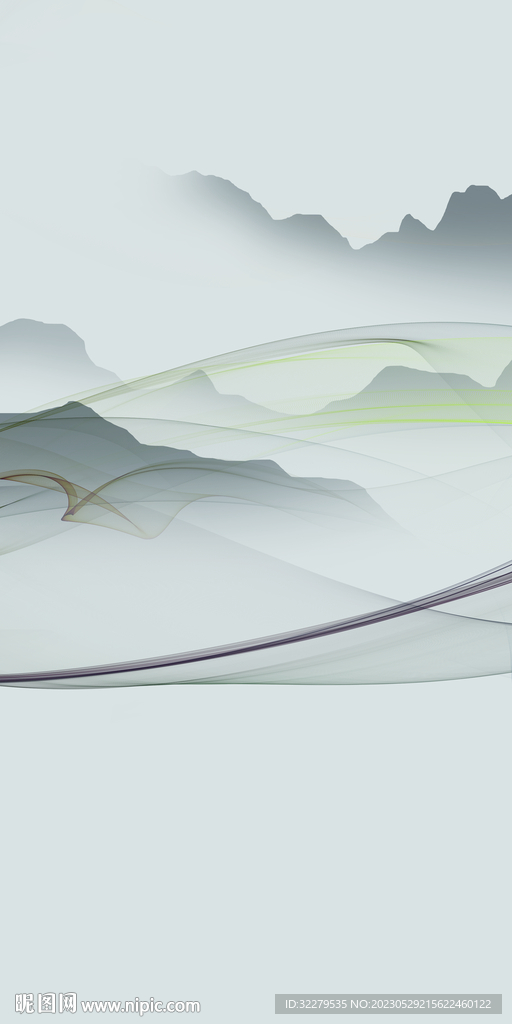 意境 高档背景玄关 tIf分层