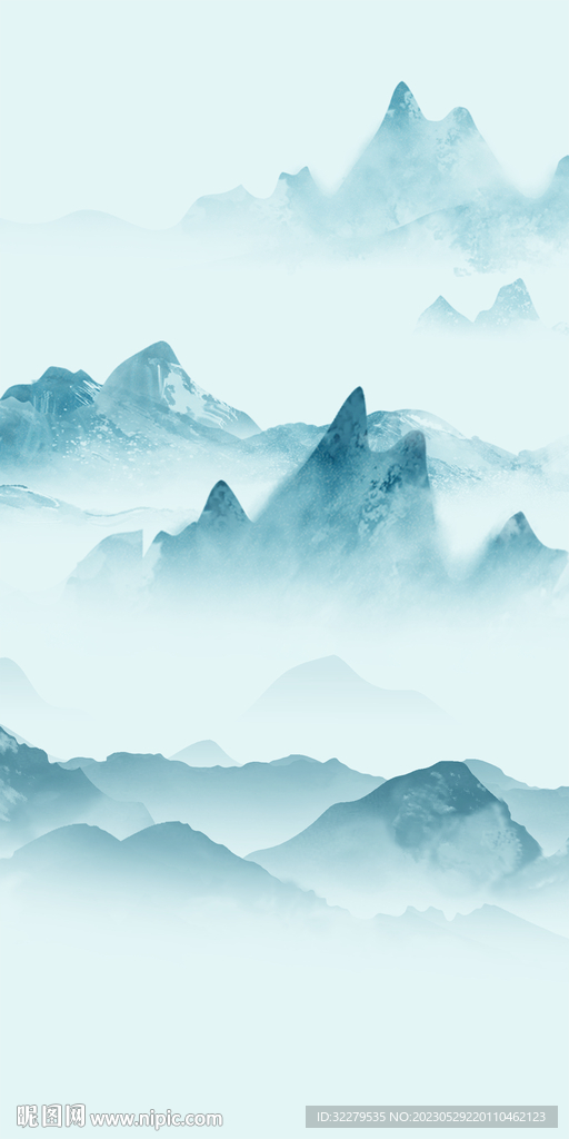 蓝色 高档背景玄关 tIf分层