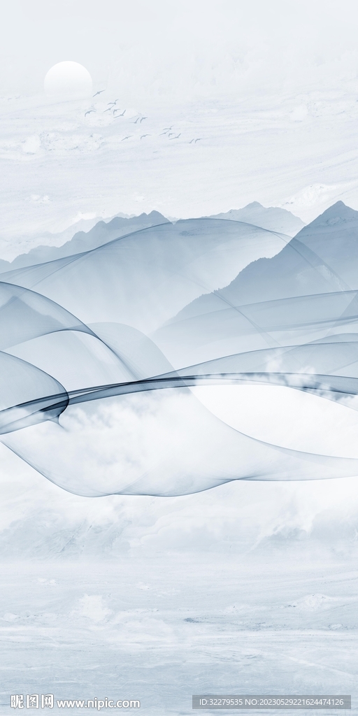 高档 高端山水玄关 tIf分层