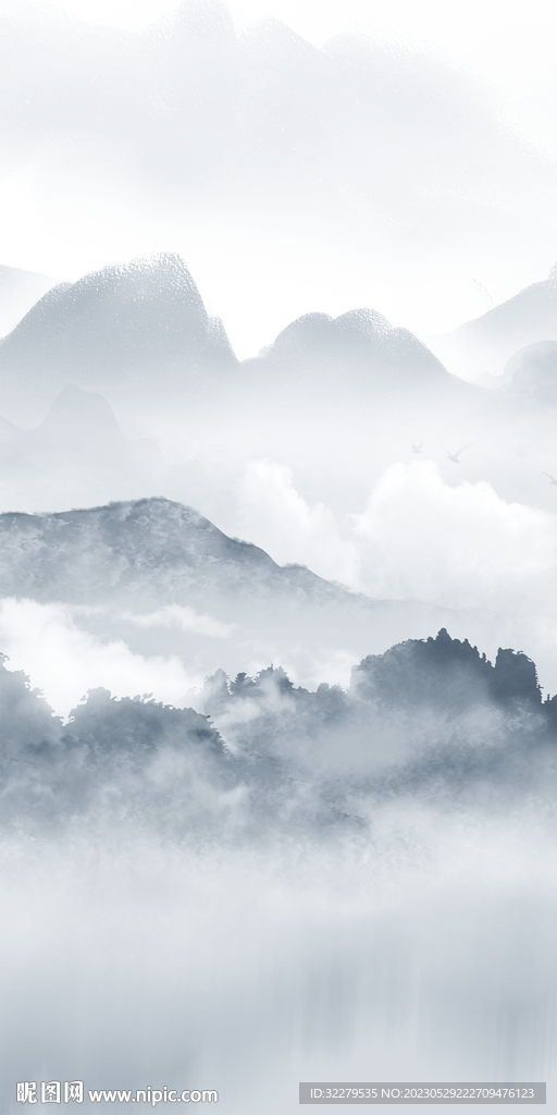 别墅 极简中式玄关 TIf分层