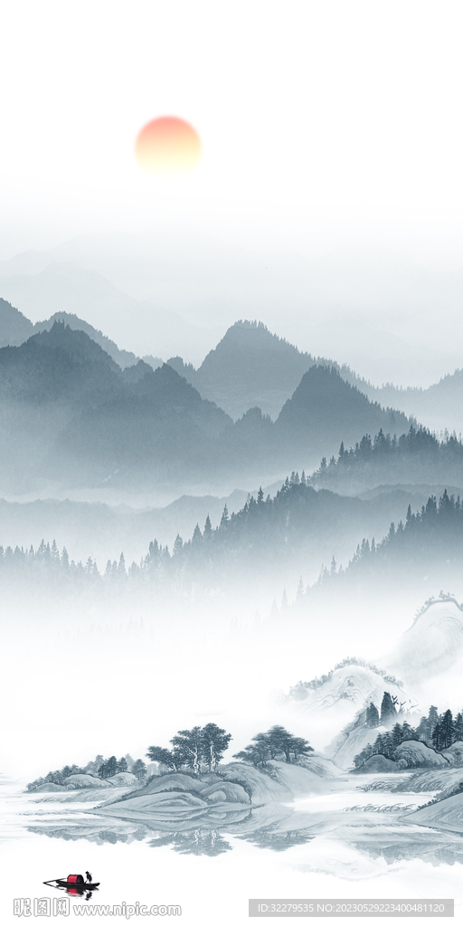 简约 极简中式玄关 TIf分层