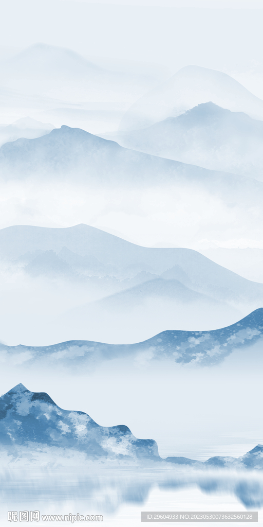 新传 现代框画山水 tIf分层