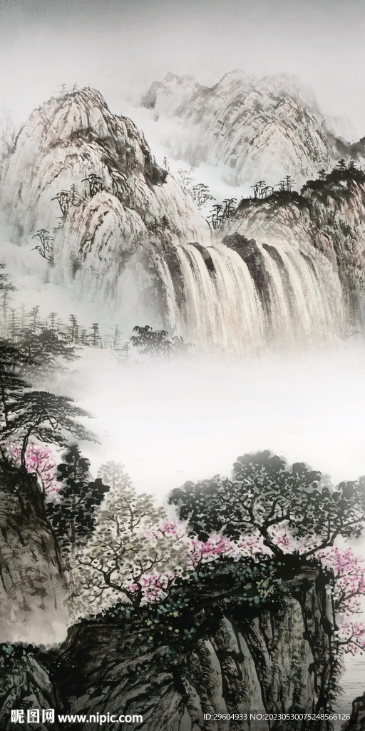 古风 中式轻奢玄关 tif分层