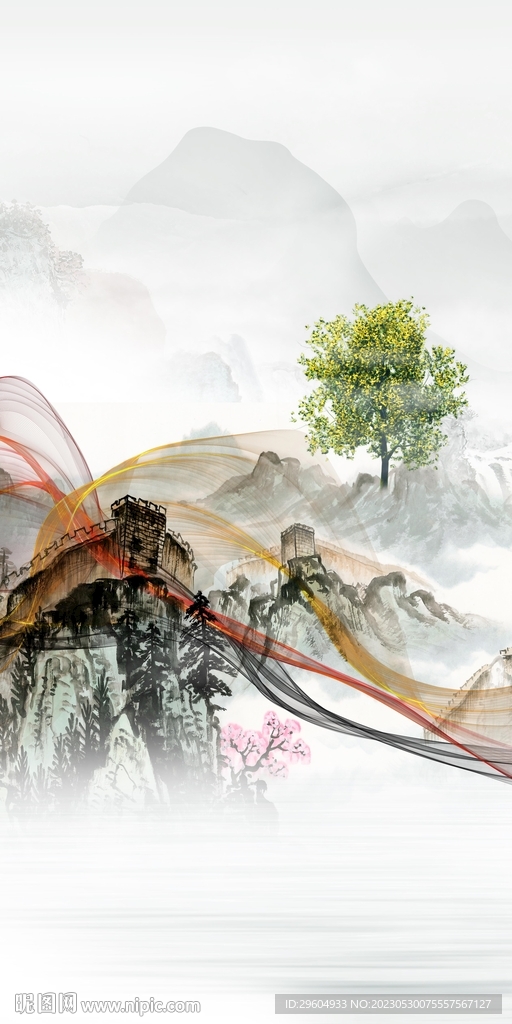 别墅 高端轻奢玄关 tif分层