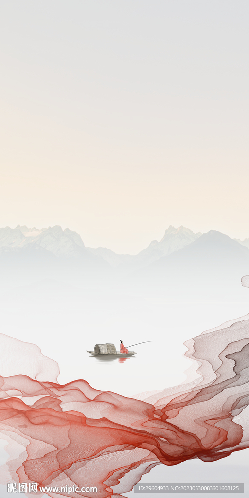 新款 高端玄关山水 tIF分层