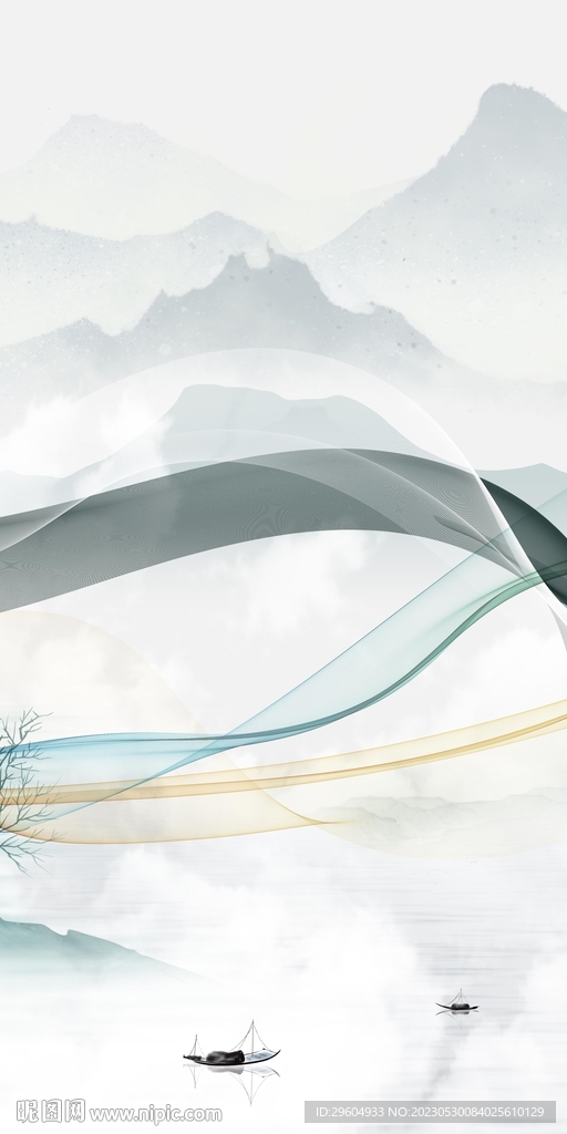 意境 人气简奢玄关 Tif分层