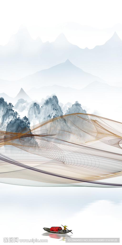 现代 人气简奢玄关 Tif分层