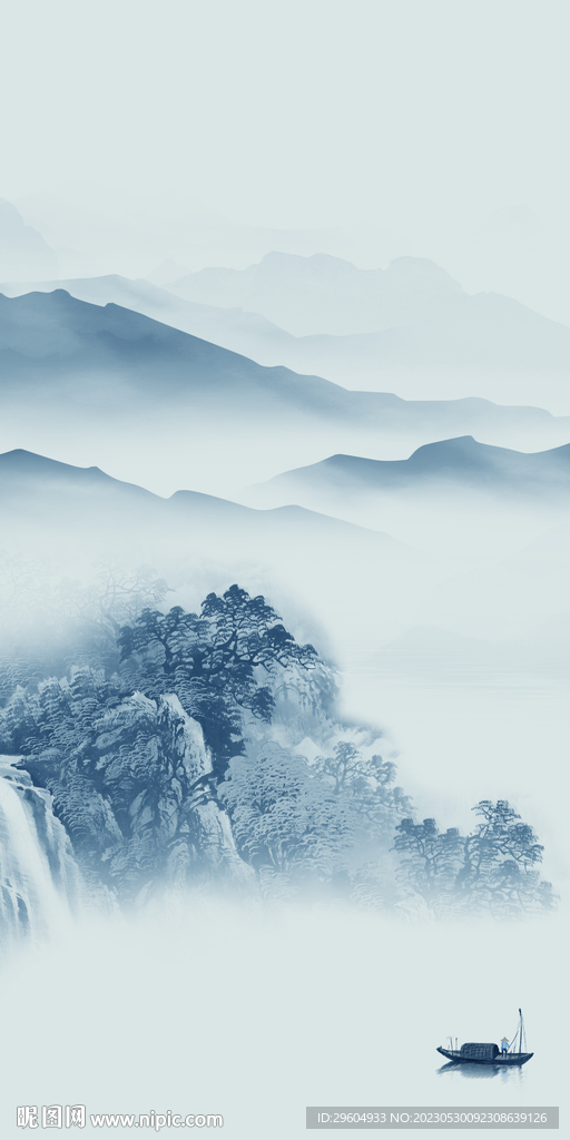 别墅 新意境玄关画 TiF分层