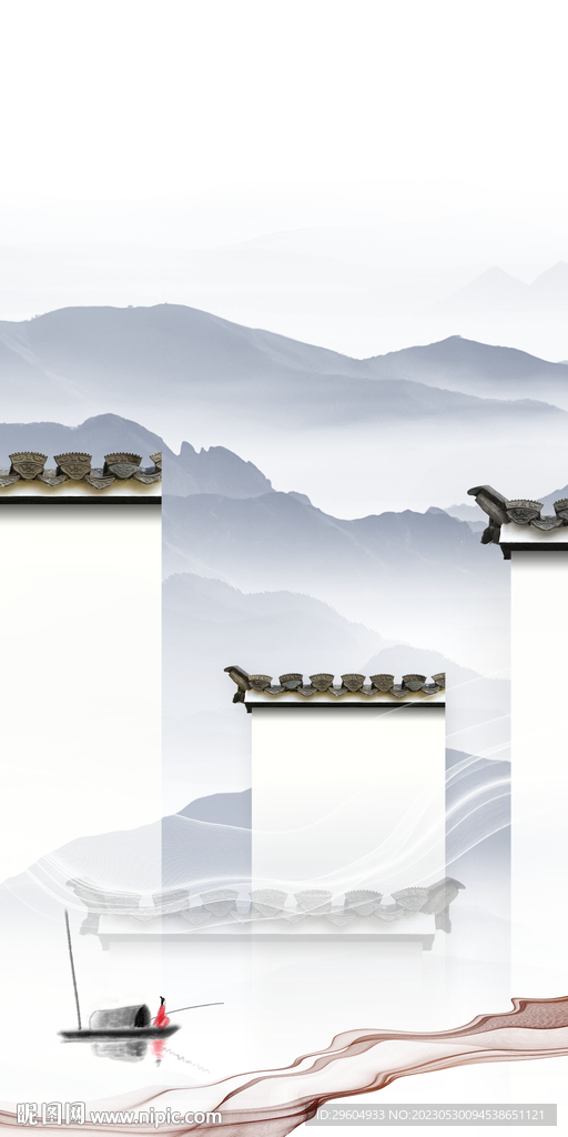 简约 中式玄关新画 tiF分层