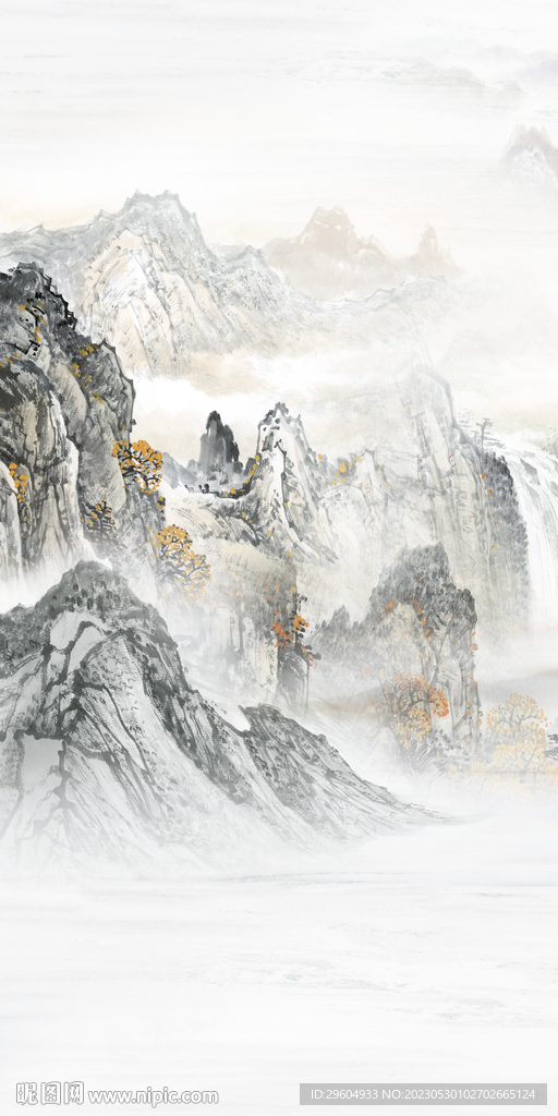 高档 新意境玄关画 TiF分层