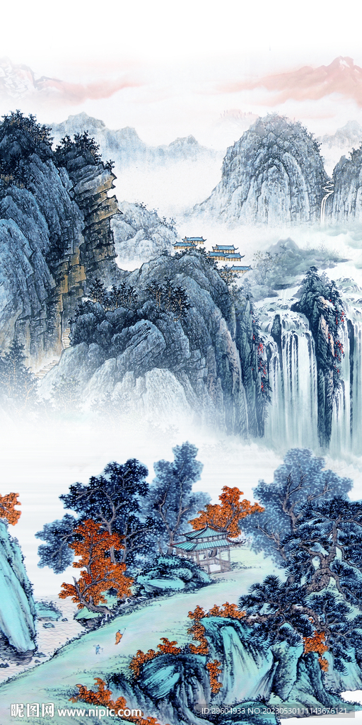 古风 别墅高端玄关 tIF分层