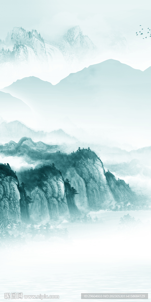 别墅 玄关轻奢山水 tIF分层