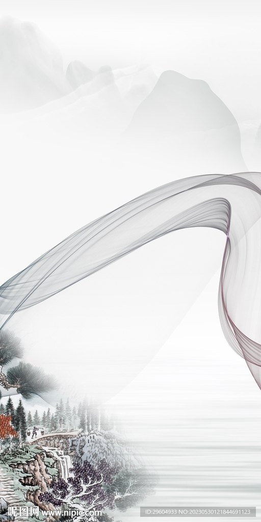 最新 简意中式玄关 tiF分层