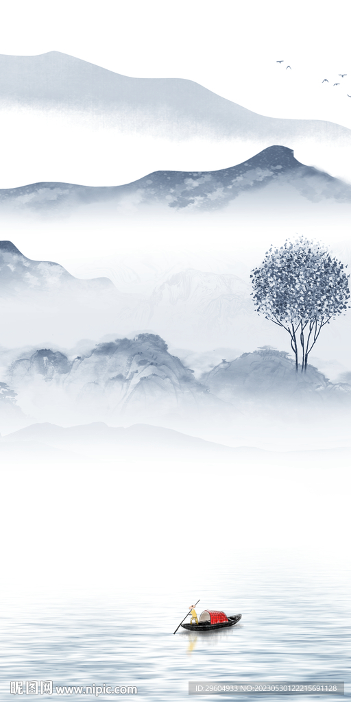 高雅 玄关爆款山水 tIF分层