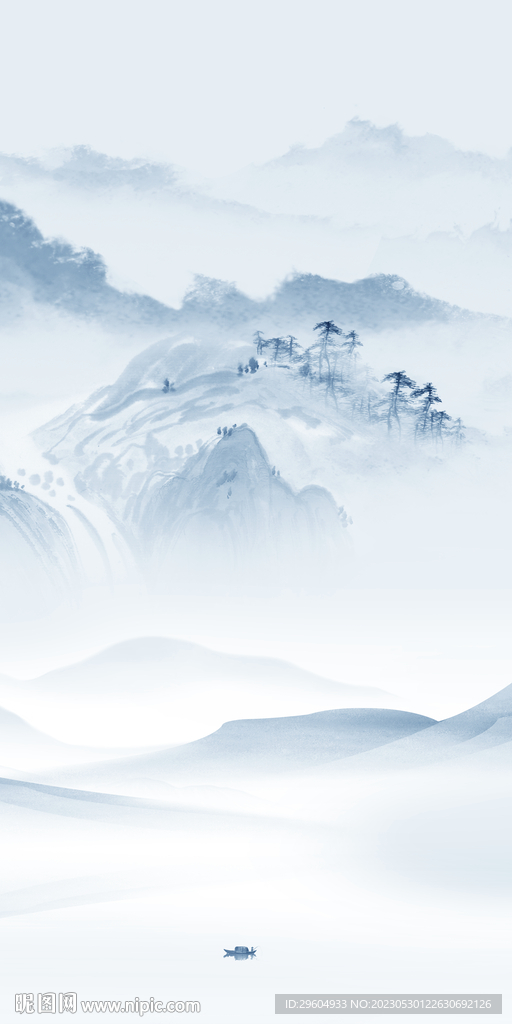 高雅 玄关新款山水 tIF分层