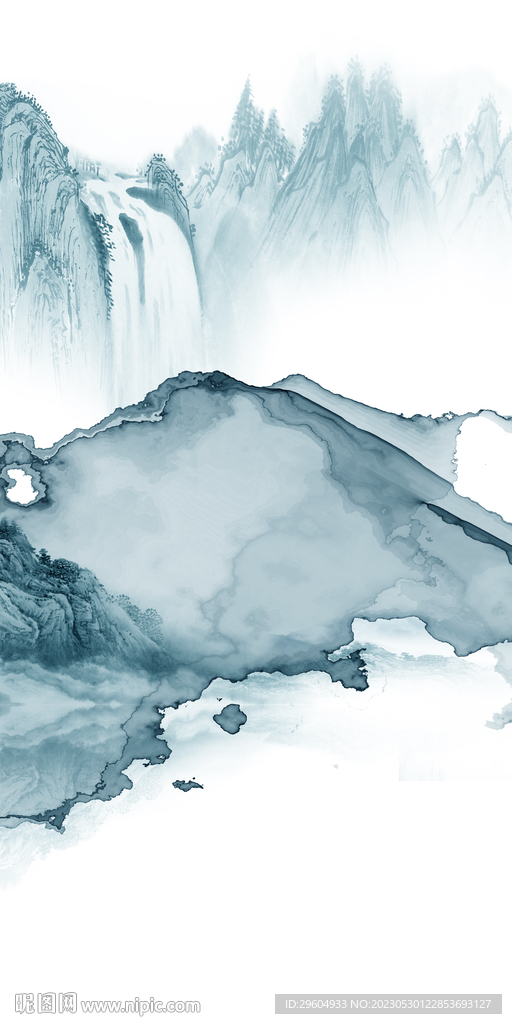 人气 玄关爆款山水 tIF分层