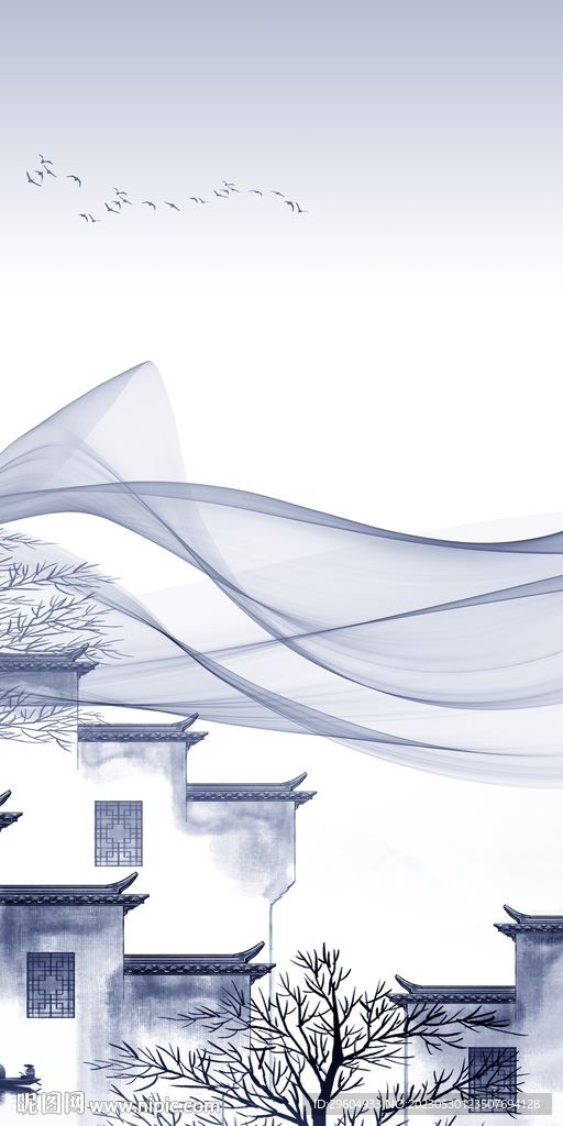 高雅 简意中式玄关 tiF分层