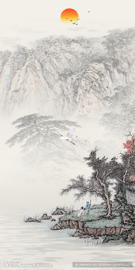 意境 简意中式玄关 tiF分层