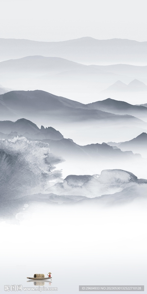 中式 清晰玄关新画 tiF分层