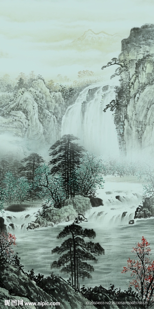 最新 爆款中式山水 tIF分层