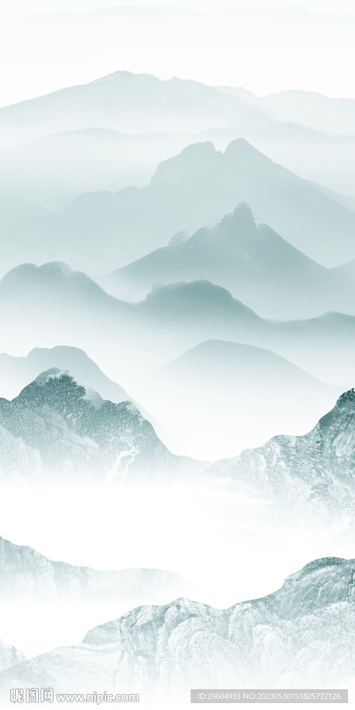 新品 玄关爆款山水 tIF分层