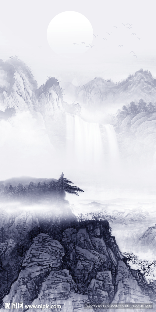 高端 中式玄关新画 tiF分层