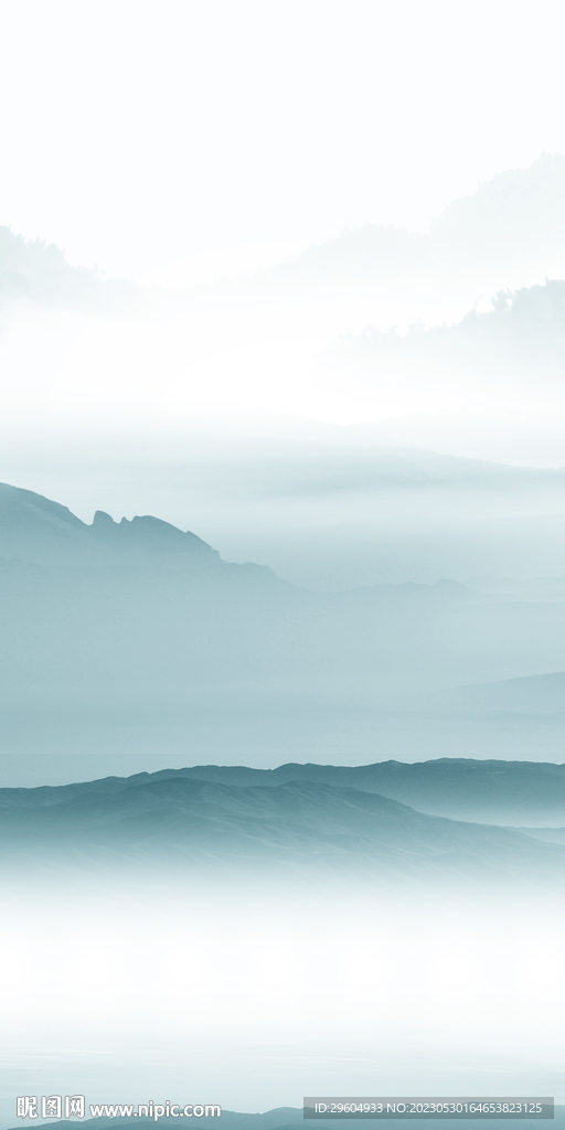 简约 清晰玄关山水 tIF分层