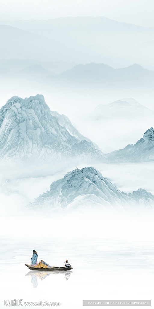 人气 别墅玄关山水 tIF分层