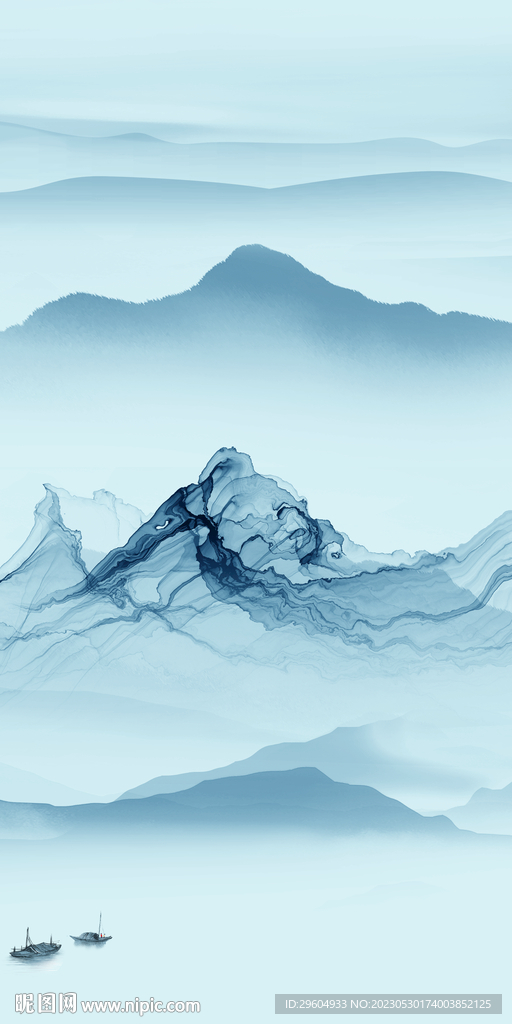 人气 最新玄关山水 tIF分层