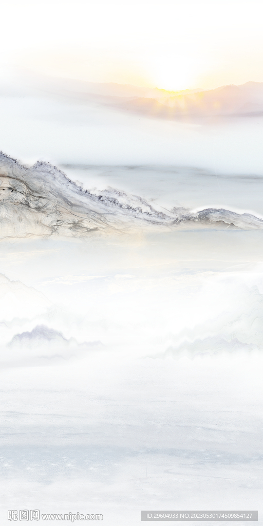 最新 轻奢玄关山水 TIF分层