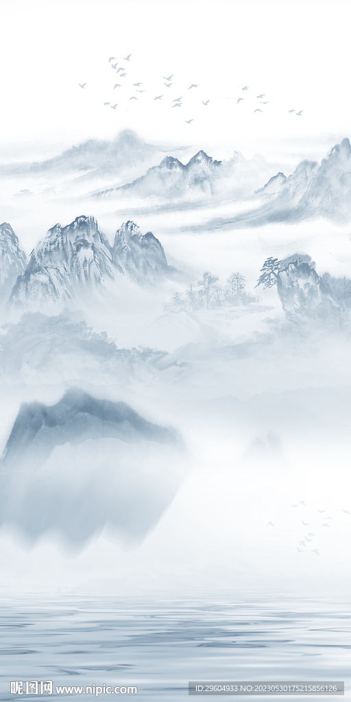 高清 最新中式山水 tIF分层