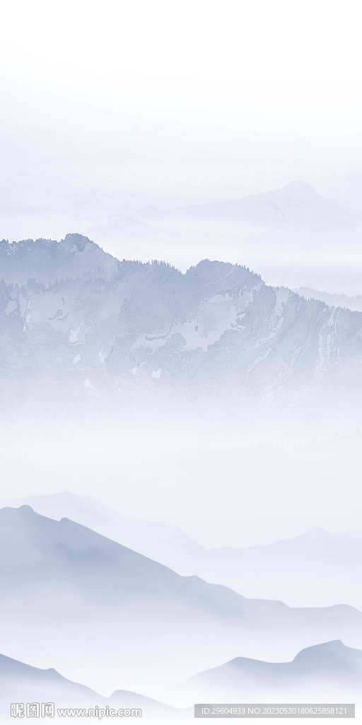 人气 轻奢玄关山水 TIF分层