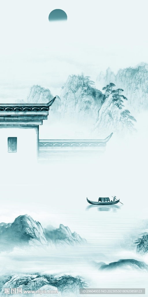 现代 最新玄关山水 tIF分层