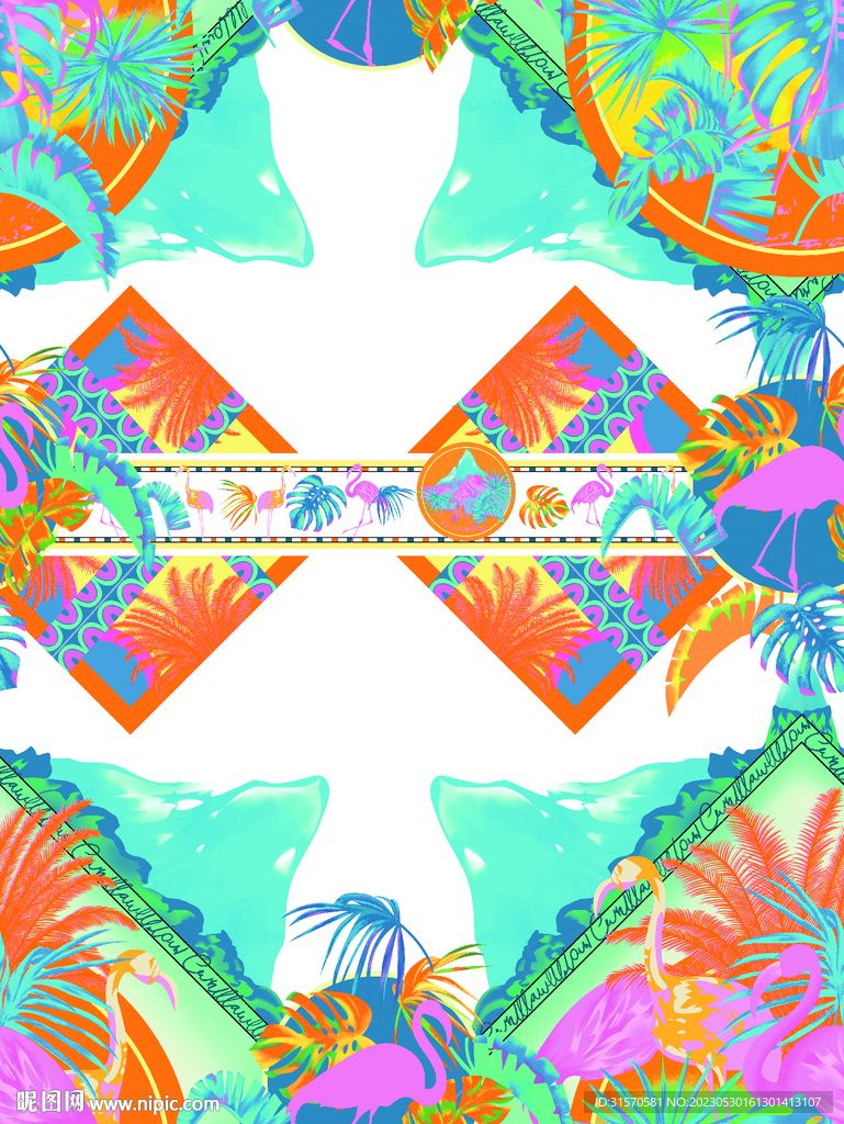 大牌热带火烈鸟