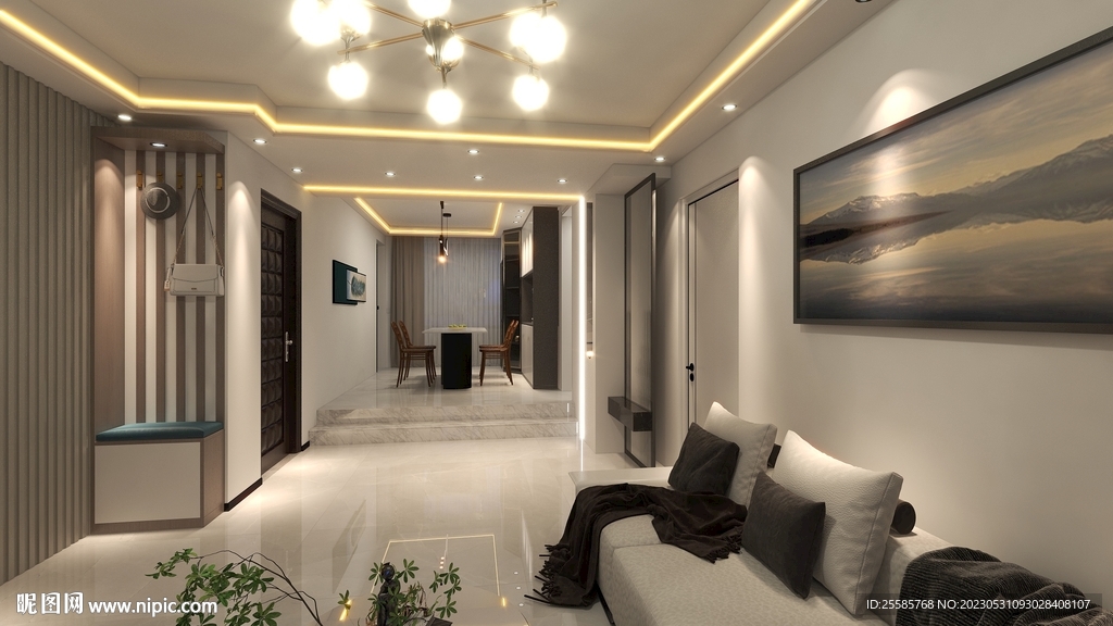 调动设计客厅餐厅