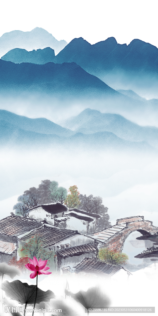 江南 简奢意境山水 tif分层