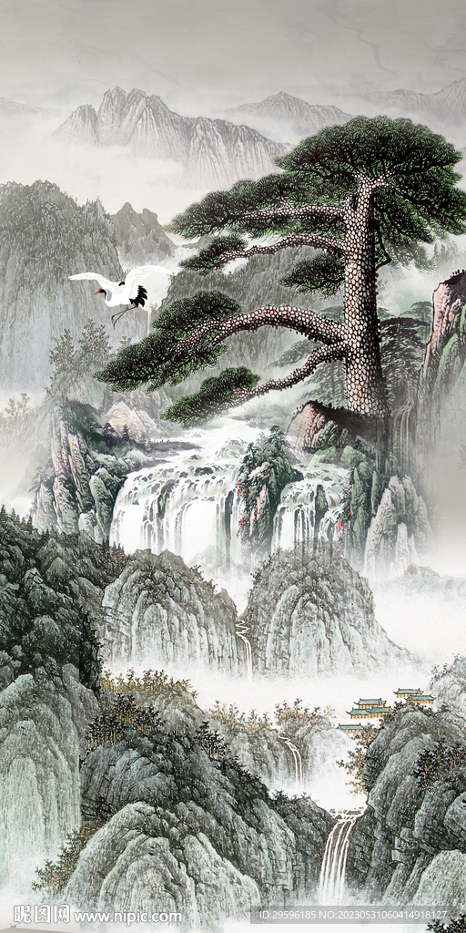 高清 最新玄关山水 tif分层