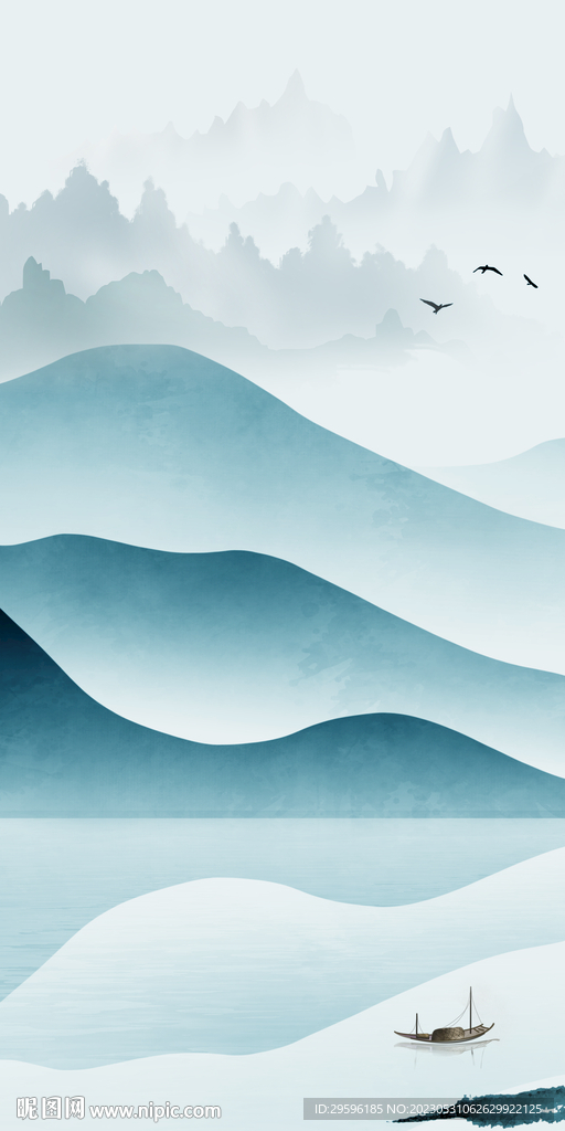 别墅 高端意境山水 tif分层