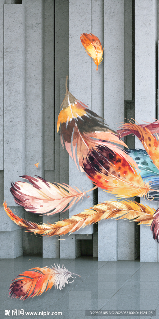 人气 豪华欧式玄关 TIF分层