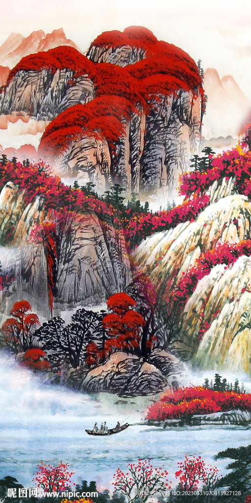 新传玄关山水 tif分层